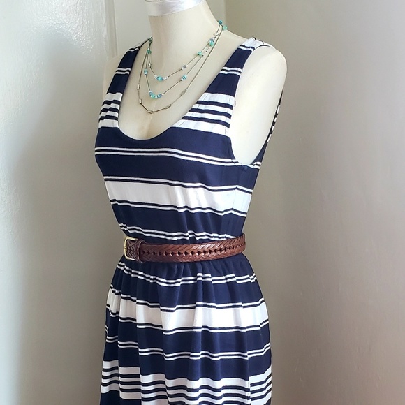 J. Crew Striped Fit and Flare Dress - Picture 4 of 8